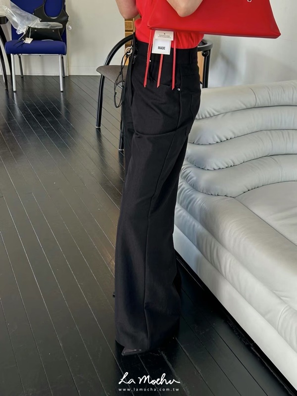 垂墜感棉麻西裝長褲